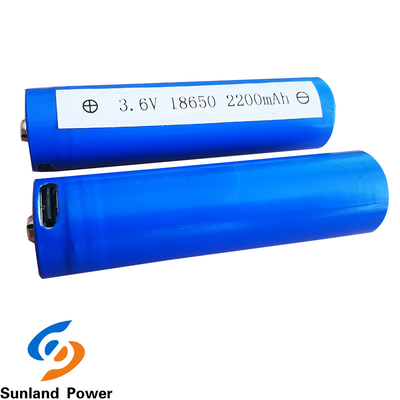 Apparecchi di Ion Cylindrical Battery For Home del litio di ICR18650 3.7V 2200mah