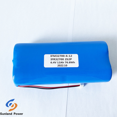 Batteria di IFR32700 2S2P 6.4V 12AH 3.2V LiFePO4 per la recinzione elettrica