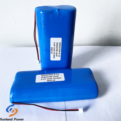 Batteria di IFR32700 2S2P 6.4V 12AH 3.2V LiFePO4 per la recinzione elettrica