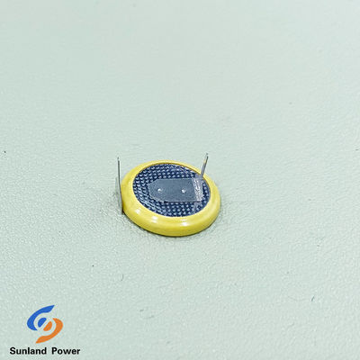 Batteria primaria di litio ricaricabile ML1220 3.0V 16mAh Coin / Button Cell con gamba
