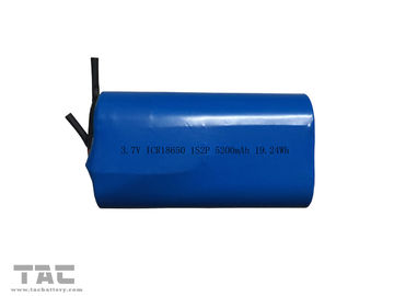 18650 pacchetti cilindrici ricaricabile 3.7v 5200mah della batteria dello ione del litio