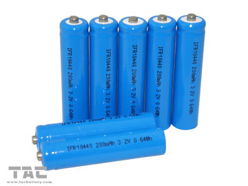 Batterie dello Li-ione 3.2V LiFePO4 200mAh di IFR10440 AAA per il prodotto solare