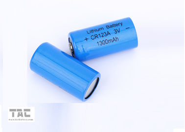 Batteria primaria 1500 mAh del litio LiMnO2 di CR123A con densità di alta energia