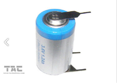 Tipo batteria di Energry di 3.6V 14250 1200mAh LiSOCl2 per gli apparecchi elettronici militari