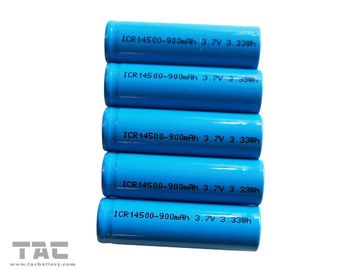 Batteria cilindrica aa 3.7V 14500 dello ione ricaricabile del litio per solare