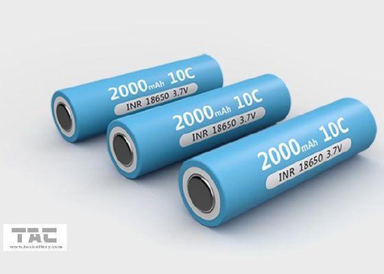 Cellula dello Li-ione della batteria al litio 3.7V 2000mAh di alto potere 5C 18650 per la macchina utensile