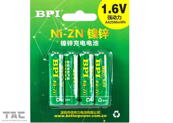 batteria ricaricabile di 1.6v AAA aa NiZn per la torcia elettrica protetta contro le esplosioni