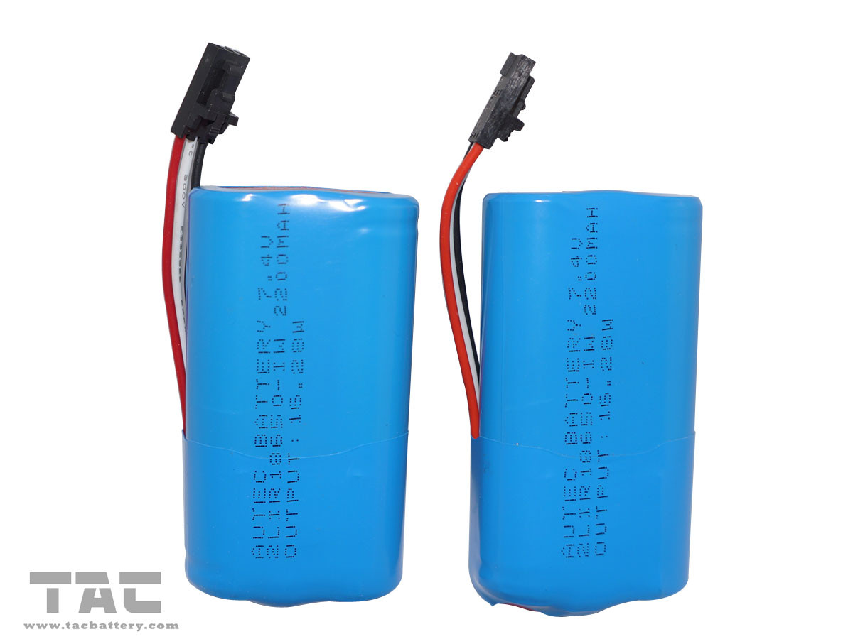 Batteria al litio 18650 per il pacchetto dello ione 2200mAh del litio dei telefoni cellulari INM