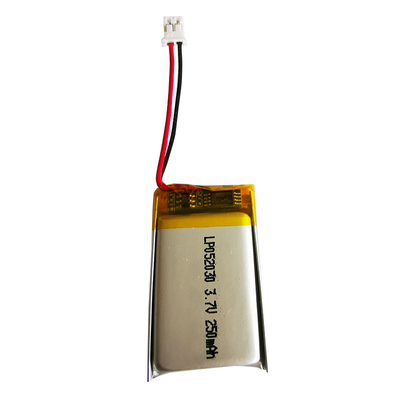 Batteria di Lipo del litio del polimero di LP052030 3.7V 250mAh ricaricabile per Bluetooth