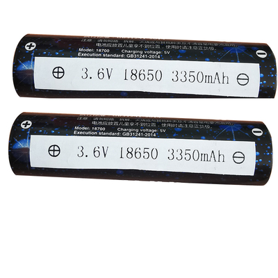 OEM Li Ion Battery cilindrico ICR18650 3.6V 3350mah con il terminale di USB