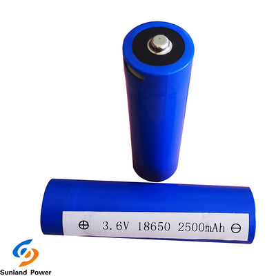 Litio Ion Cylindrical Battery ICR18650 3.6V 2500mah della ricarica con il terminale di USB