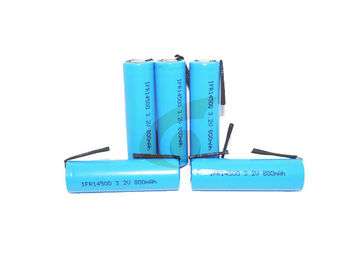 Batteria ricaricabile di 800mah 3.2v Lifepo4 con le linguette per luce principale