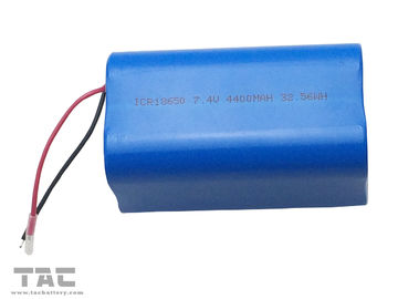 Pacchetto 18650 7.4V 4400mAh della batteria ricaricabile di ione di litio per l'alimentazione elettrica