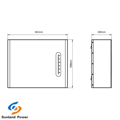 LiFePO4 Batteria 48V 100Ah pannello solare caricabatterie 5-15kWh Sistema di accumulo di energia per la casa