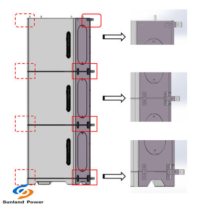 LiFePO4 Batteria 48V 100Ah pannello solare caricabatterie 5-15kWh Sistema di accumulo di energia per la casa
