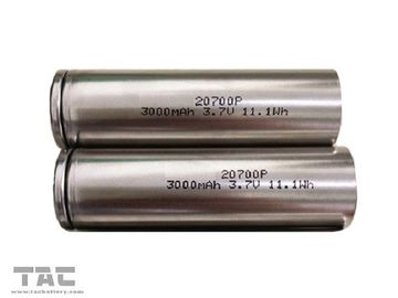 Batteria cilindrica dello ione del litio 20700 per il veicolo elettrico 3.7V 3000MAH 30C