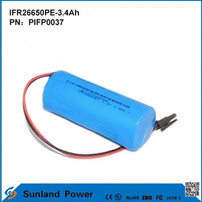 IFR26650PE-3.4Ah 3.2V LiFePO4 Batteria per luce solare