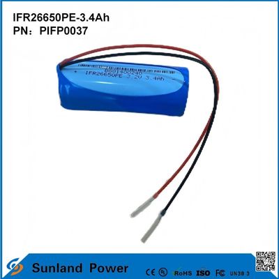 IFR26650PE-3.4Ah 3.2V LiFePO4 Batteria per luce solare