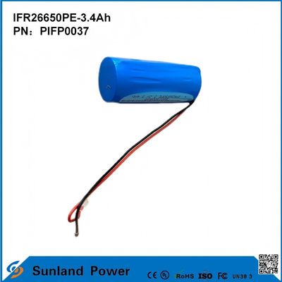 IFR26650PE-3.4Ah 3.2V LiFePO4 Batteria per luce solare