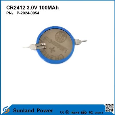 CR2412 3.0V 100MAH Batteria Li-MnO2 Long Strong Life