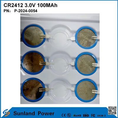CR2412 3.0V 100MAH Batteria Li-MnO2 Long Strong Life