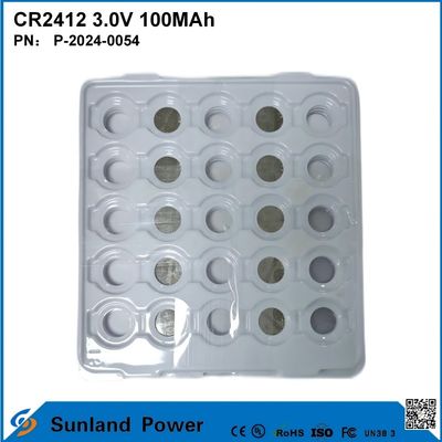 CR2412 3.0V 100MAH Batteria Li-MnO2 Long Strong Life