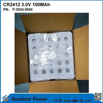 CR2412 3.0V 100MAH Batteria Li-MnO2 Long Strong Life
