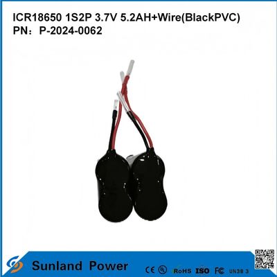 ICR18650-1S2P Batteria ad alta densità energetica per la sicurezza in vari campi Strumenti elettrici Elettronica di consumo Veicoli elettrici