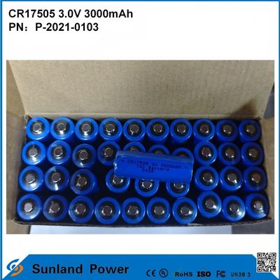 CR17505 3.0V 3000mAh Per strumenti intelligenti attrezzature mediche Trasporti e logistica mobili intelligenti alta capacità prestazioni di scarica stabile tensione di uscita lunga durata di vita