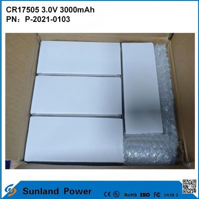 CR17505 3.0V 3000mAh Per strumenti intelligenti attrezzature mediche Trasporti e logistica mobili intelligenti alta capacità prestazioni di scarica stabile tensione di uscita lunga durata di vita