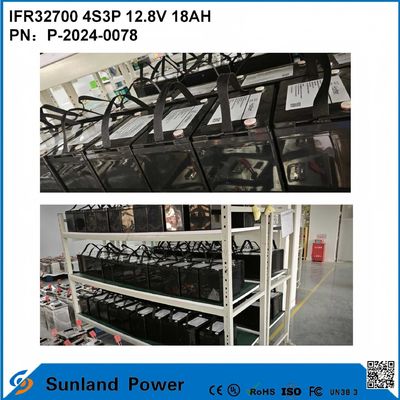 IFR32700 4S3P 12.8V 18Ah Per luce solare alta luminosità LEDS giardino Luci solari batteria vita