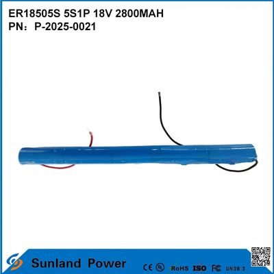 ER18505S 5S1P 18V 2800MAH Batteria resistente alle alte temperature e ad alta capacità