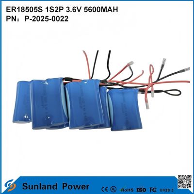 ER18505S 1S2P 3.6V 5600MAH Batteria resistente alle alte temperature e ad alta capacità