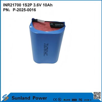 INR21700 1S2P 3.6V 10Ah alta velocità di scarica, adatta per dispositivi di alta domanda di potenza!