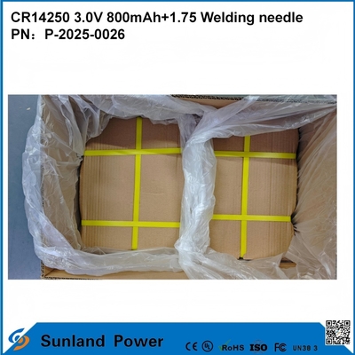 CR14250 3.0V 800mAh+1.75 Ago di saldatura utilizzabile per contatori intelligenti, contatori acqua, contatori elettrici, contatori gas, backup di memoria, memoria CMOS, RTC (orologi in tempo reale), sensori di allarme wireless