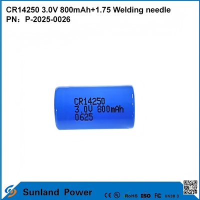 CR14250 3.0V 800MAH+1.75 BATTERIA CON PUNTI DI SALDATURA