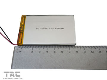 GSP035080 3.7 v 1300mAh polimeri ioni di litio per telefono cellulare, notebook PC