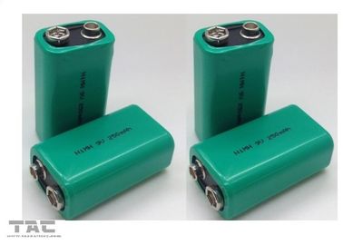 Batterie 9V 250mAh del Ni MH di capacità elevata/batterie ricaricabili di idruro metallo di nichel