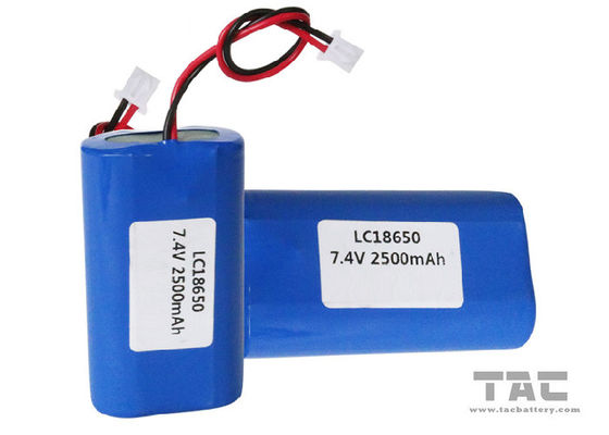 Batteria cilindrica 7.4V 2600mah dello ione del litio ICR18650 per illuminazione all'aperto