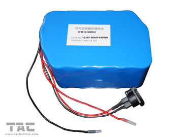 lampada di via di f'or del pacchetto della batteria di 12V LiFePO4 IFR 26650 50ah con il connettore
