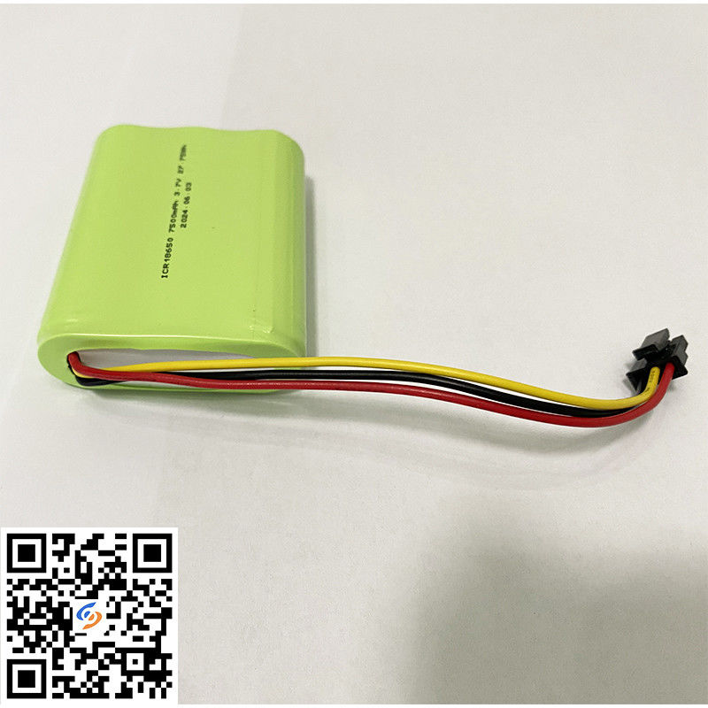 18650 batteria agli ioni di litio 1S3P 3.7V 7500mAh batterie agli ioni di litio Passare UL2054 Certificato