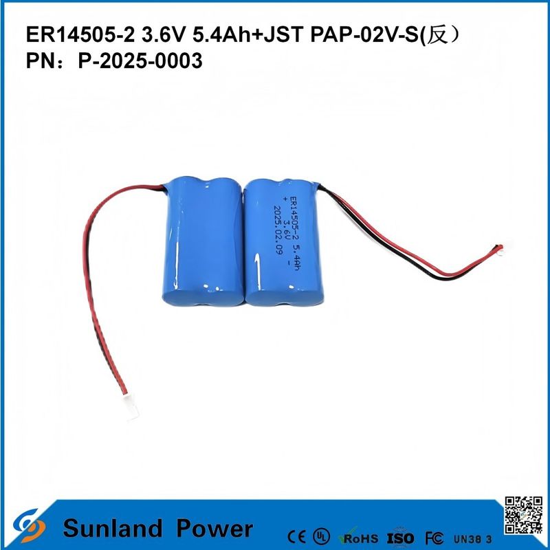 3.6V 5.4AH ER14505-2 Batteria primaria Alta e stabile tensione di funzionamento