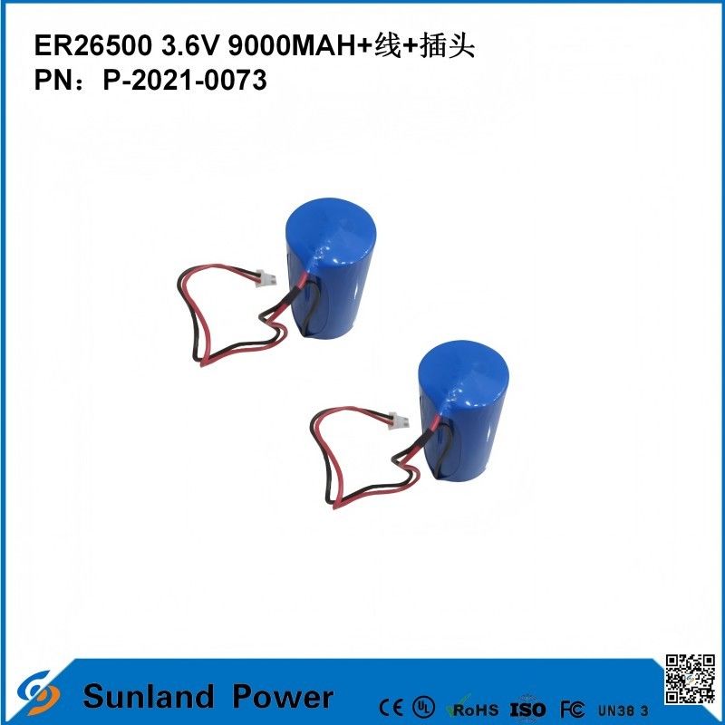 3.6V 9AH ER26500 Batteria primaria Alta e stabile tensione di funzionamento