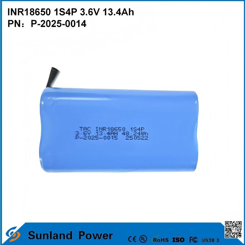 INR18650 1S4P3.6V 13.4Ah La combinazione perfetta di alta capacità e alta tensione