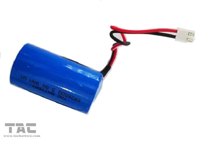 batteria ER26500 9AH di 3.6v Lisocl2 con il connettore per l'amperometro del contatore per acqua