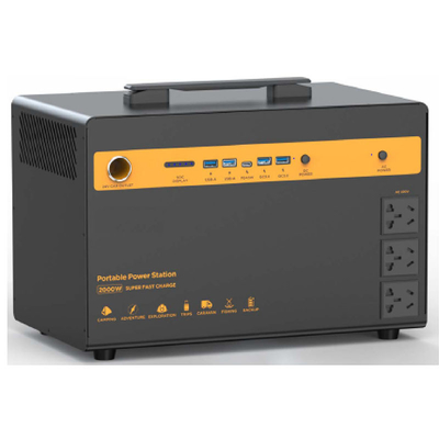 pacchetto portatile della batteria al litio del sistema 2000w di immagazzinamento dell'energia di 25.6V 54Ah 432000Ah