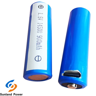 PORTATA Li Ion Battery cilindrico ICR14500 1.5V 900MAH del ODM