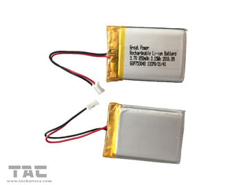Batteria al litio 850mAH della batteria GSP753040 del polimero della Banca dei Regolamenti Internazionali 3.7V Li per il sistema di sicurezza montato su veicolo