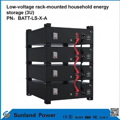 3U Controllo intelligente a bassa tensione Home Energy Storage All-in-One Butler LiFePO4 51.2V 50A 5120Wh16S1P Batteria LFP prismatica con guscio in alluminio 3.2V/100Ah durata di 4000 cicli