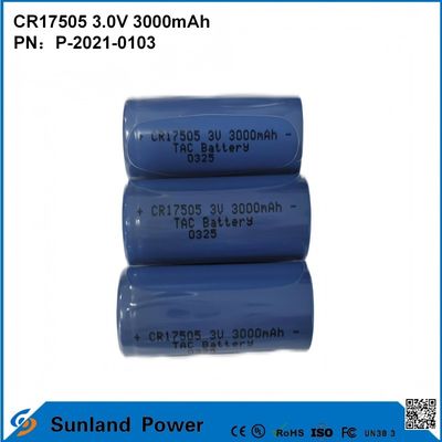 CR17505 3.0V 3000mAh Per strumenti intelligenti attrezzature mediche Trasporti e logistica mobili intelligenti alta capacità prestazioni di scarica stabile tensione di uscita lunga durata di vita